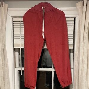 Cozy Red Women’s Jogger Pants